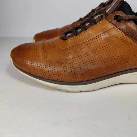 Johnston Murphy Men\'s XC4 Prentiss Brown Shipskin Lace Up Men\'s Shoes Size 10M main image 2
